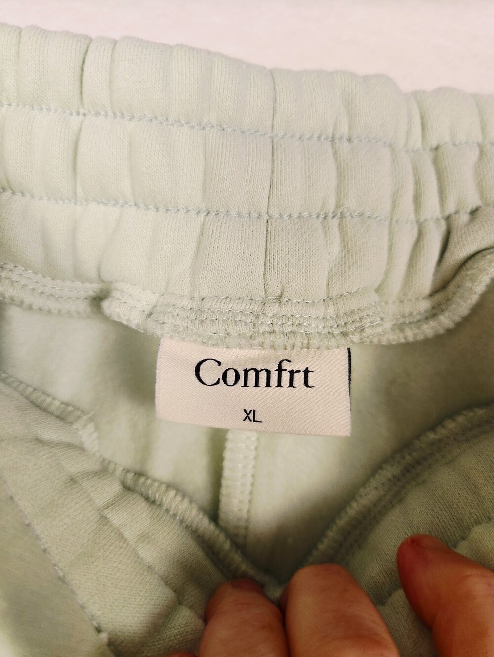 Comfrt Pastel Edition Green Elastic Waist Thick Sweatpants W/Pockets. Ladies XL - Picture 5 of 8